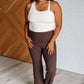 Stamina Stride Flare Leggings in Espresso - 1985 the VAULT Boutique
