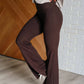 Stamina Stride Flare Leggings in Espresso - 1985 the VAULT Boutique