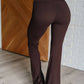 Stamina Stride Flare Leggings in Espresso - 1985 the VAULT Boutique