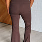 Stamina Stride Flare Leggings in Espresso - 1985 the VAULT Boutique