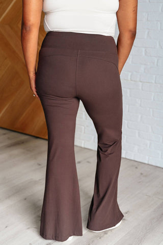 Stamina Stride Flare Leggings in Espresso - 1985 the VAULT Boutique