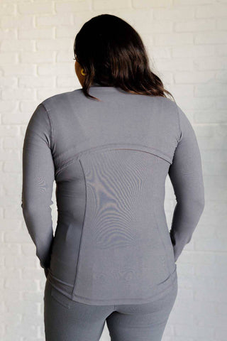 Staying Swift Activewear Jacket in Titanium - 1985 the VAULT Boutique