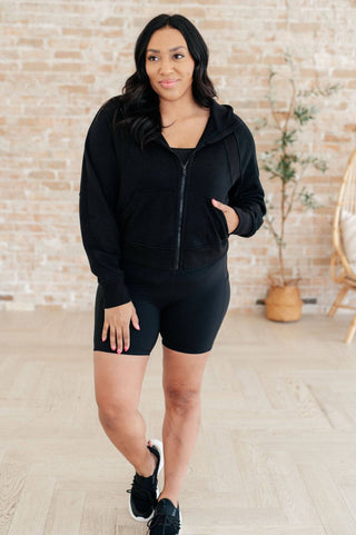 Sun or Shade Zip Up Jacket in Black - 1985 the VAULT Boutique