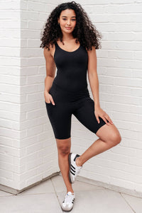 Sun Salutations Body Suit in Black - 1985 the VAULT Boutique