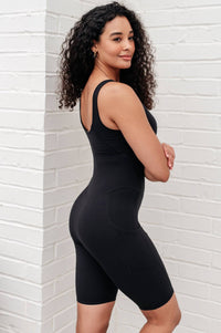 Sun Salutations Body Suit in Black - 1985 the VAULT Boutique