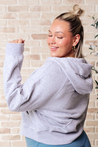 Working Up A Sweat Hooded Pullover in Grey - 1985 the VAULT Boutique