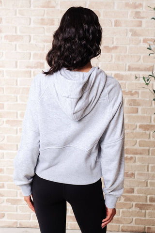 Working Up A Sweat Hooded Pullover in Grey - 1985 the VAULT Boutique