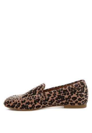 Paboa Leopard Print Flat Loafers - 1985 the VAULT Boutique