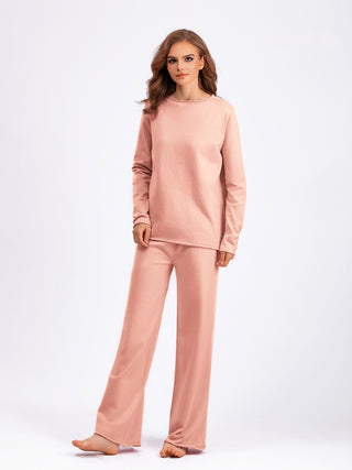 Basic Bae Rolled Round Neck Top and Pants Sweater Set - 1985 the VAULT Boutique