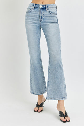 RISEN Full Size High Rise Ankle Flare Jeans - 1985 the VAULT Boutique