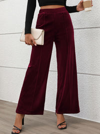 Elastic Waist Wide Leg Pants - 1985 the VAULT Boutique