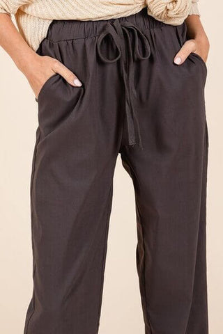 Mittoshop Paperbag Waist Tapered Straight Pants - 1985 the VAULT Boutique