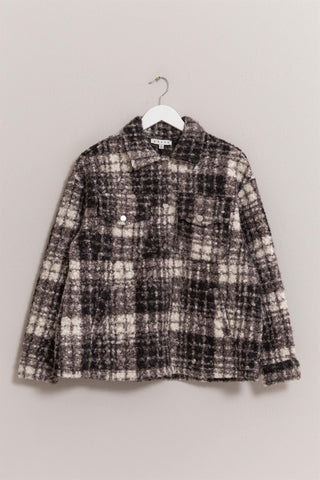 HYFVE Plaid Button Up Boucle Jacket - 1985 the VAULT Boutique