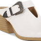 Holler Carved Buckle Statement Mules - 1985 the VAULT Boutique