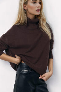 Basic Bae Turtleneck Long Sleeve Dropped Shoulder Sweater - 1985 the VAULT Boutique