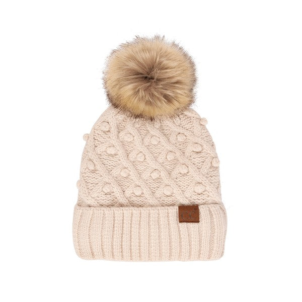 CC Brand Crafted Pom Detail Beanie - 1985 the VAULT Boutique