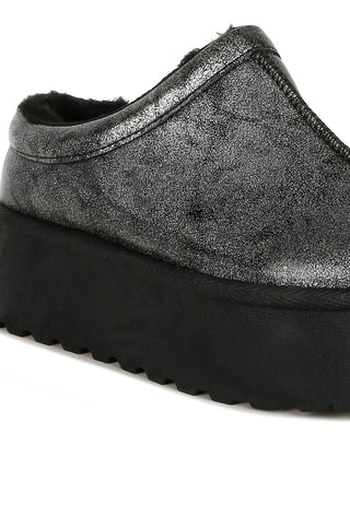 Lottys Faux Leather Platform Classic Slip-On - 1985 the VAULT Boutique