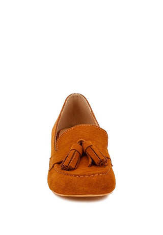 Aloha Tassels Detail Suede Loafers - 1985 the VAULT Boutique