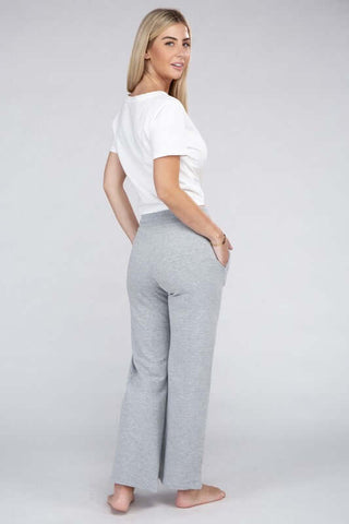 Lounge Wide Pants with Drawstrings - 1985 the VAULT Boutique