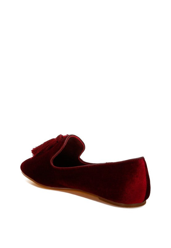 Tromso Iconic Tassel Detail Velvet Loafers - 1985 the VAULT Boutique