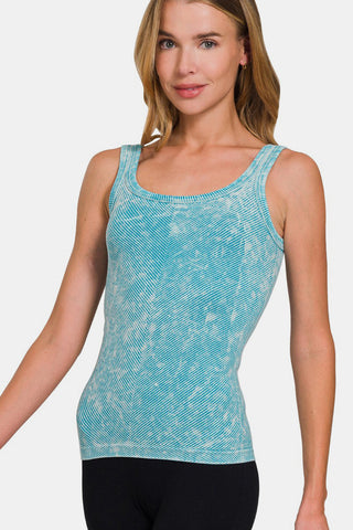 Zenana Ribbed Scoop Neck Tank - 1985 the VAULT Boutique