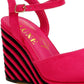 Manifest Dual Tone Wedge Sandals - 1985 the VAULT Boutique