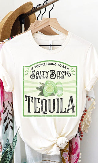 Salty Bitch Tequila Graphic Tee - 1985 the VAULT Boutique