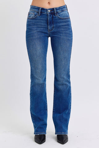 Judy Blue Full Size Mid-Rise Bootcut Jeans with Pockets - 1985 the VAULT Boutique