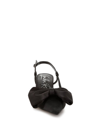 Okshak Satin Bow Slingback Sandals - 1985 the VAULT Boutique