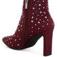Sakura Diamante Embellished Microfiber Boots - 1985 the VAULT Boutique