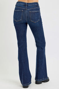 RISEN Full Size High Rise Flare Jeans with Pockets - 1985 the VAULT Boutique