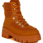 Wellerman Faux Fur Detail Chunky Hiker Boots - 1985 the VAULT Boutique