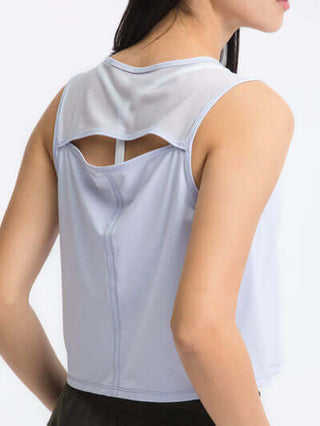 Millennia Round Neck Cropped Active Tank - 1985 the VAULT Boutique