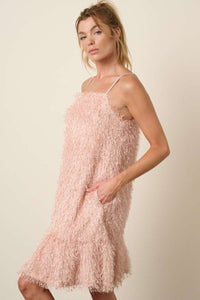 Mittoshop Feather Ruffle Hem Mini Cami Dress - 1985 the VAULT Boutique