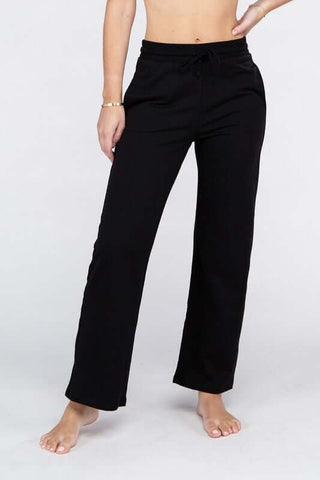 Lounge Wide Pants with Drawstrings - 1985 the VAULT Boutique