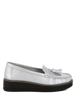 Larana Metallic Tassel Detail Loafers - 1985 the VAULT Boutique