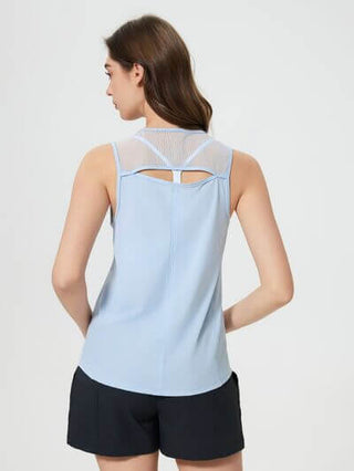 Millennia Cutout Back Round Neck Active Tank - 1985 the VAULT Boutique