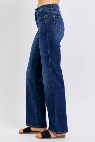 Judy Blue Full Size Tummy Control Straight Jeans Plus Size - 1985 the VAULT Boutique