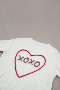 XOXO Round Neck Drop Shoulder Sweater - 1985 the VAULT Boutique