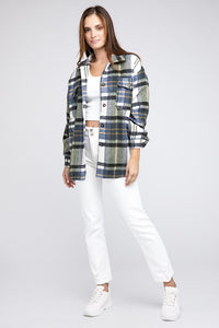 Textured Shirt With Big Checkered Point - 1985 the VAULT Boutique