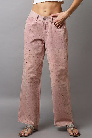 POL Embellishments Gradient Wide Leg Pants - 1985 the VAULT Boutique