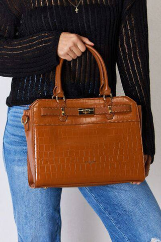 David Jones Texture PU Leather Handbag - 1985 the VAULT Boutique