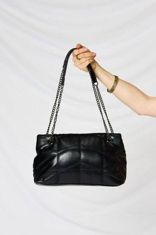 SHOMICO PU Leather Chain Handbag - 1985 the VAULT Boutique