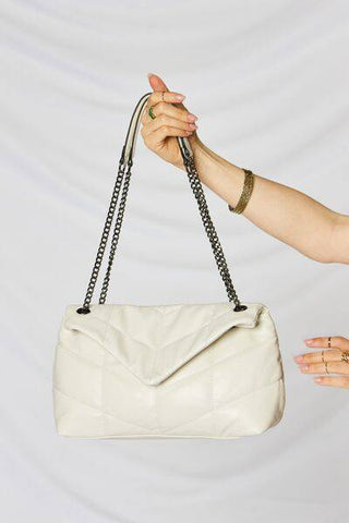 SHOMICO PU Leather Chain Handbag - 1985 the VAULT Boutique