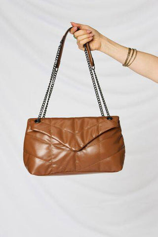 SHOMICO PU Leather Chain Handbag - 1985 the VAULT Boutique