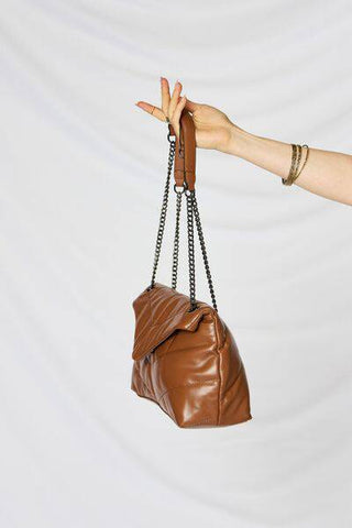 SHOMICO PU Leather Chain Handbag - 1985 the VAULT Boutique