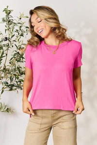 Basic Bae Full Size Round Neck Short Sleeve T-Shirt - Happily Ever Atchison Shop Co.