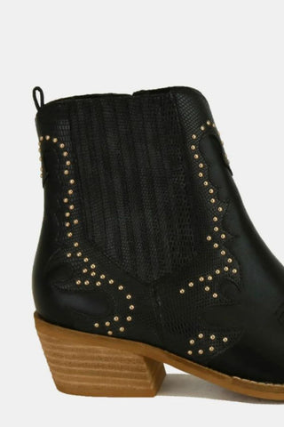 Beast Fashion Studded Detail Point Toe Boots - 1985 the VAULT Boutique