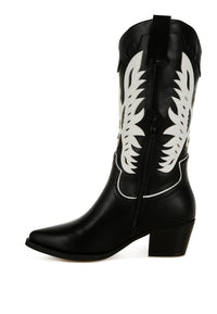 Thistle Winged Patchwork Cowboy Boots - 1985 the VAULT Boutique