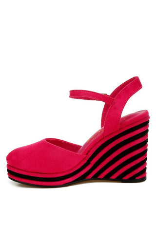 Manifest Dual Tone Wedge Sandals - 1985 the VAULT Boutique